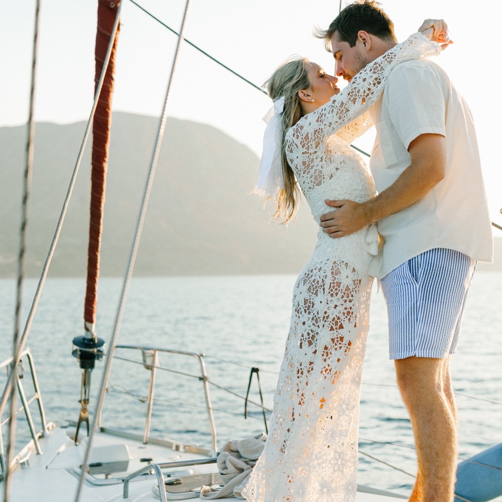 LoveShackFancy Cream Lace Dress
